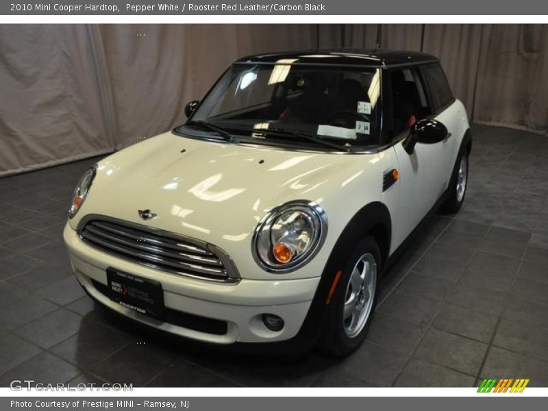 Pepper White / Rooster Red Leather/Carbon Black 2010 Mini Cooper Hardtop