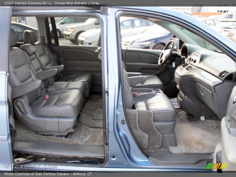 Ocean Mist Metallic / Gray 2007 Honda Odyssey EX-L