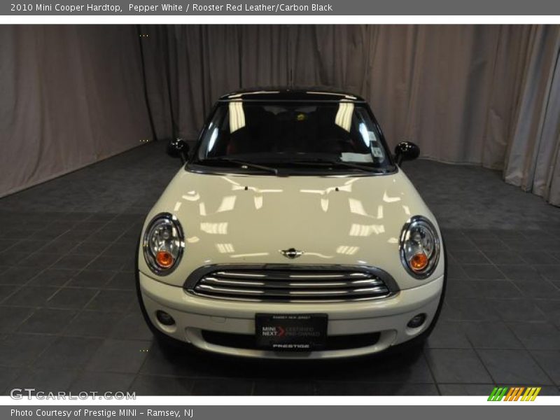 Pepper White / Rooster Red Leather/Carbon Black 2010 Mini Cooper Hardtop