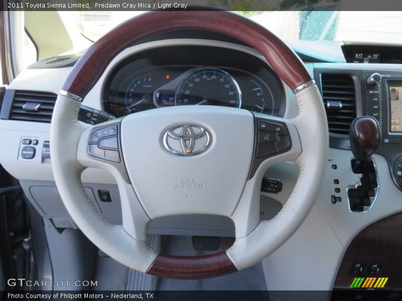 Predawn Gray Mica / Light Gray 2011 Toyota Sienna Limited