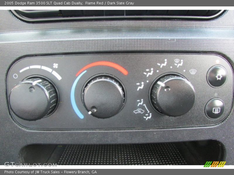 Flame Red / Dark Slate Gray 2005 Dodge Ram 3500 SLT Quad Cab Dually