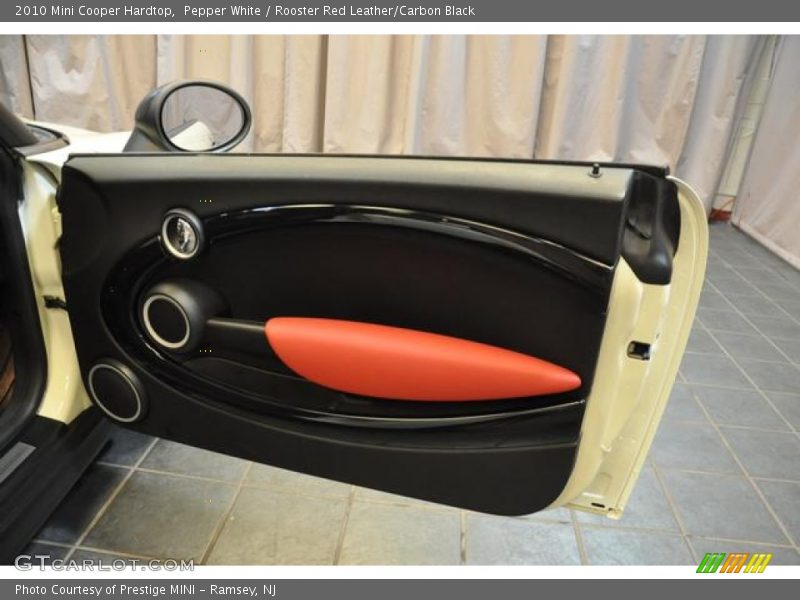 Pepper White / Rooster Red Leather/Carbon Black 2010 Mini Cooper Hardtop