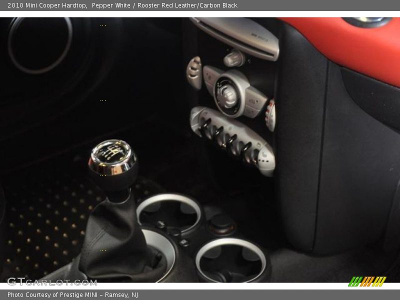 Pepper White / Rooster Red Leather/Carbon Black 2010 Mini Cooper Hardtop