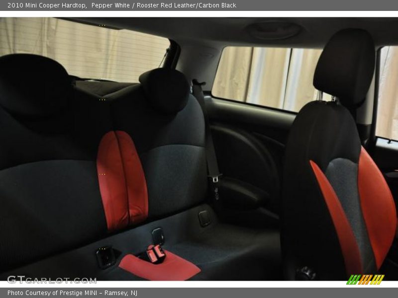 Pepper White / Rooster Red Leather/Carbon Black 2010 Mini Cooper Hardtop