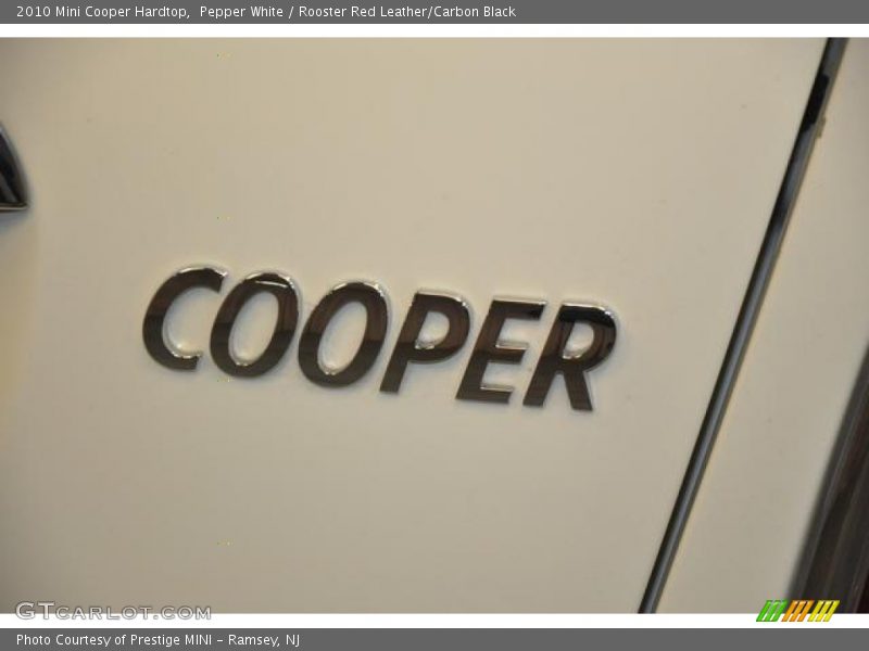 Pepper White / Rooster Red Leather/Carbon Black 2010 Mini Cooper Hardtop
