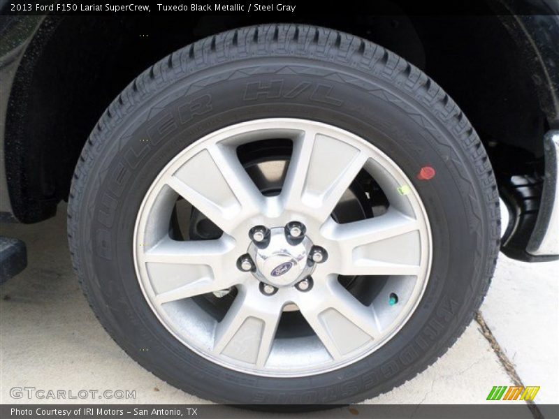 Tuxedo Black Metallic / Steel Gray 2013 Ford F150 Lariat SuperCrew