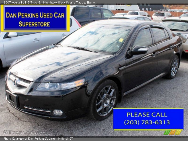 Nighthawk Black Pearl / Taupe/Ebony 2007 Acura TL 3.5 Type-S
