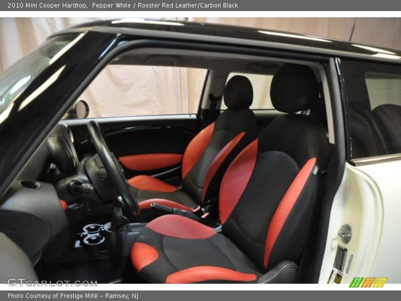 Pepper White / Rooster Red Leather/Carbon Black 2010 Mini Cooper Hardtop