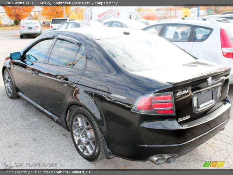 Nighthawk Black Pearl / Taupe/Ebony 2007 Acura TL 3.5 Type-S
