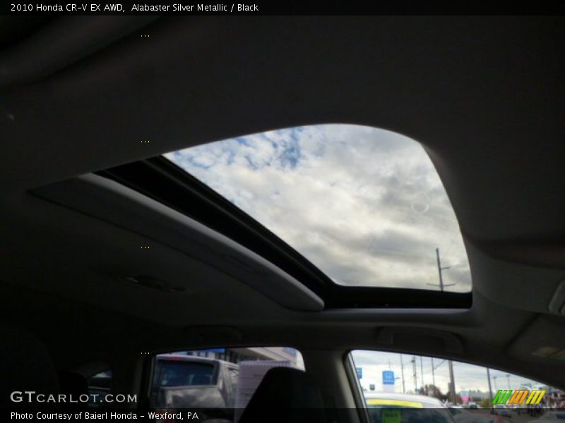 Alabaster Silver Metallic / Black 2010 Honda CR-V EX AWD