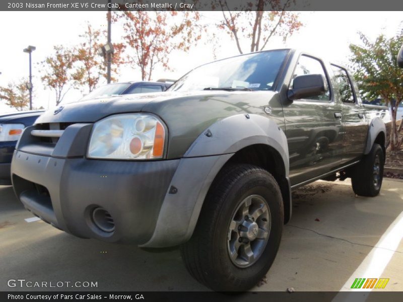 Canteen Metallic / Gray 2003 Nissan Frontier XE V6 Crew Cab