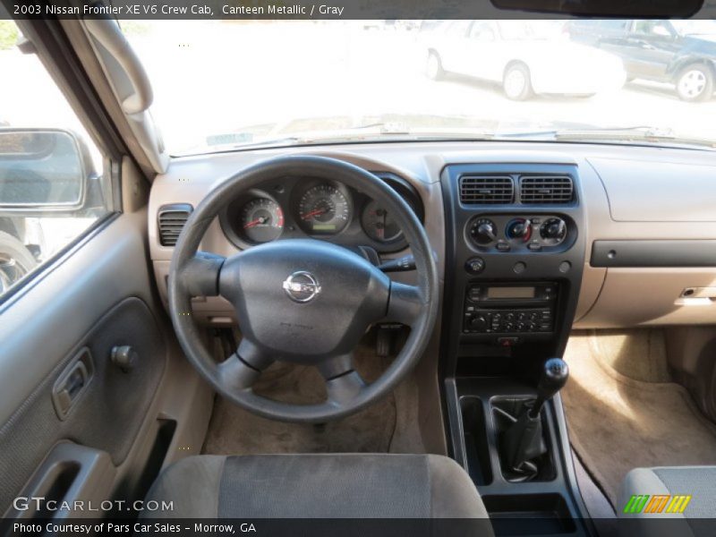Canteen Metallic / Gray 2003 Nissan Frontier XE V6 Crew Cab