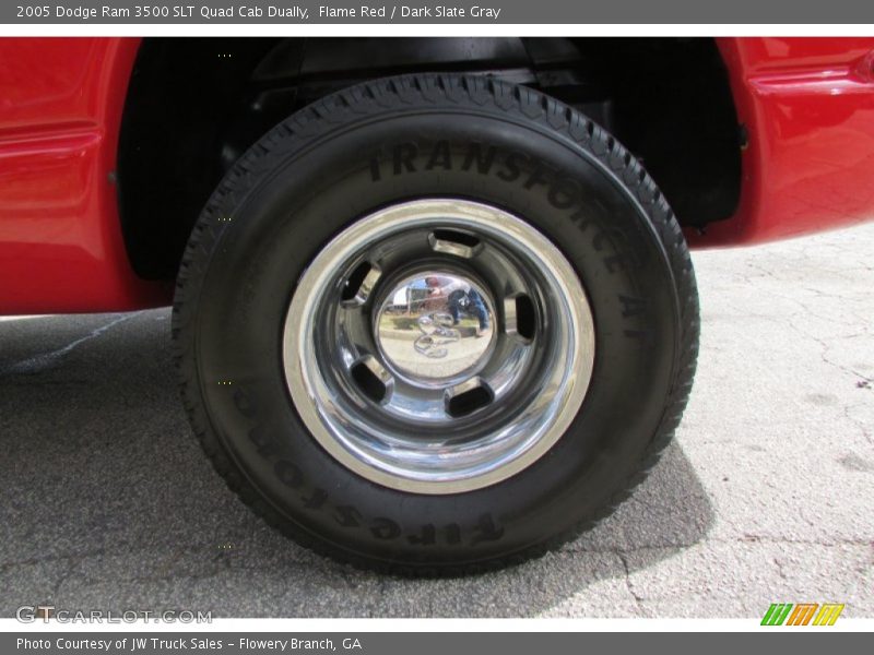 Flame Red / Dark Slate Gray 2005 Dodge Ram 3500 SLT Quad Cab Dually