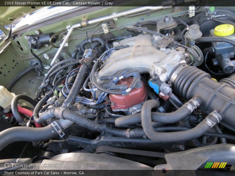 Canteen Metallic / Gray 2003 Nissan Frontier XE V6 Crew Cab