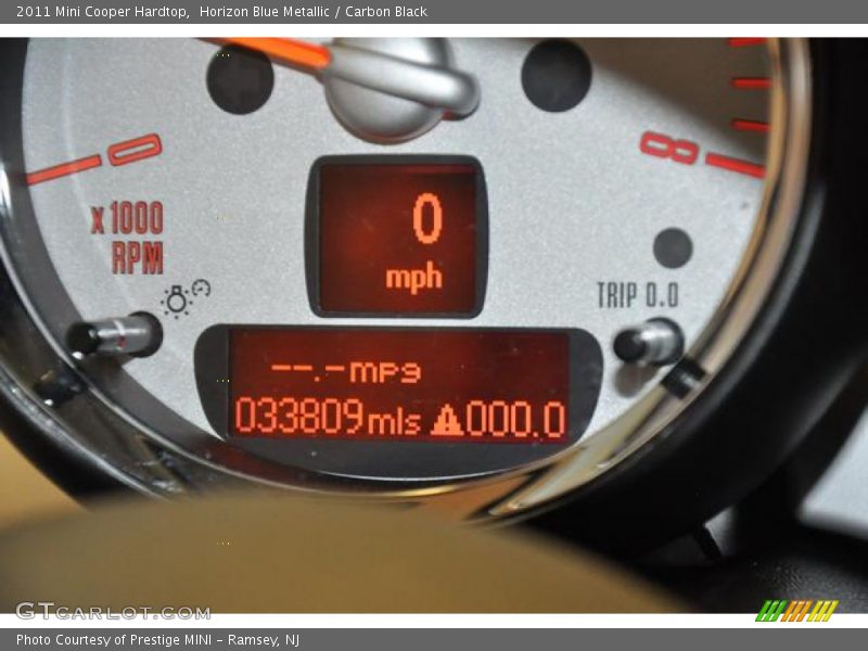 Horizon Blue Metallic / Carbon Black 2011 Mini Cooper Hardtop
