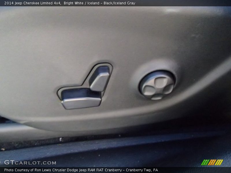 Bright White / Iceland - Black/Iceland Gray 2014 Jeep Cherokee Limited 4x4