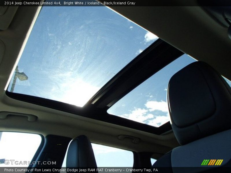 Bright White / Iceland - Black/Iceland Gray 2014 Jeep Cherokee Limited 4x4