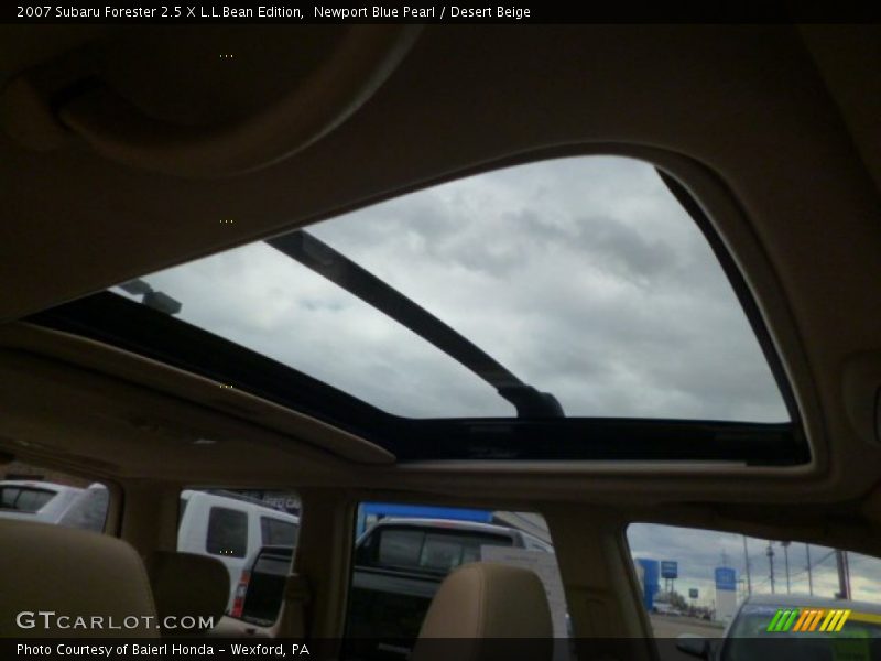Sunroof of 2007 Forester 2.5 X L.L.Bean Edition