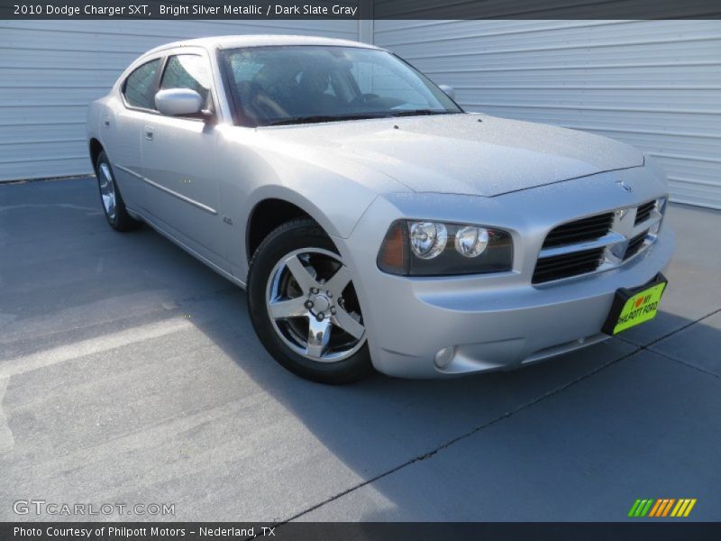 Bright Silver Metallic / Dark Slate Gray 2010 Dodge Charger SXT