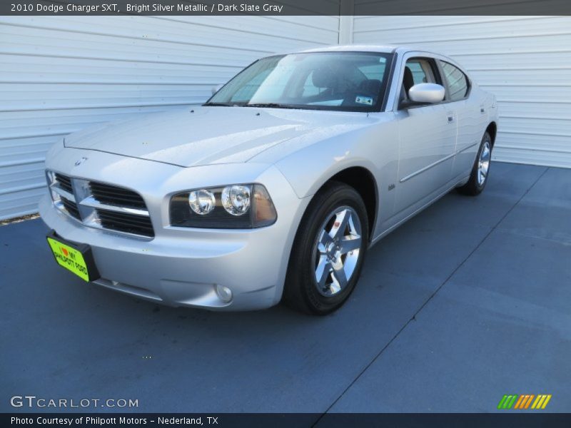 Bright Silver Metallic / Dark Slate Gray 2010 Dodge Charger SXT