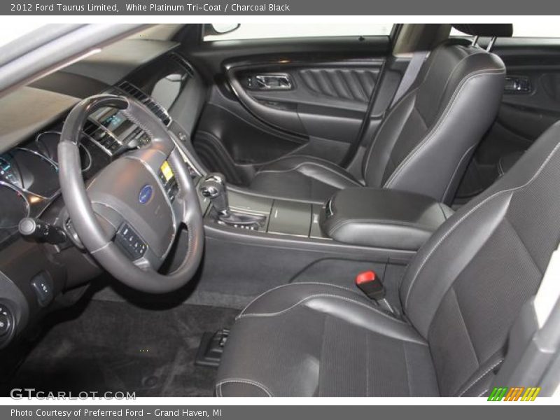 White Platinum Tri-Coat / Charcoal Black 2012 Ford Taurus Limited