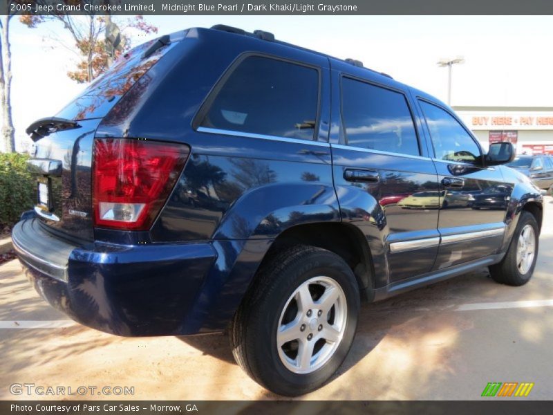 Midnight Blue Pearl / Dark Khaki/Light Graystone 2005 Jeep Grand Cherokee Limited