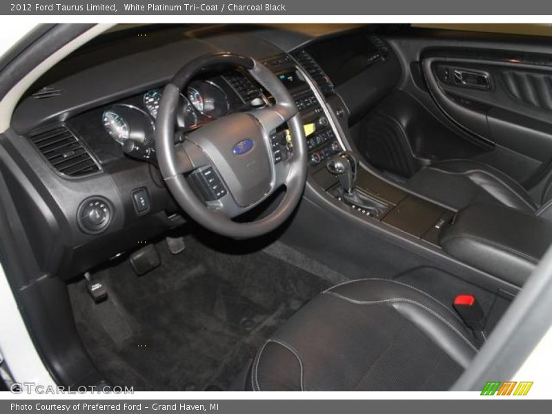 White Platinum Tri-Coat / Charcoal Black 2012 Ford Taurus Limited