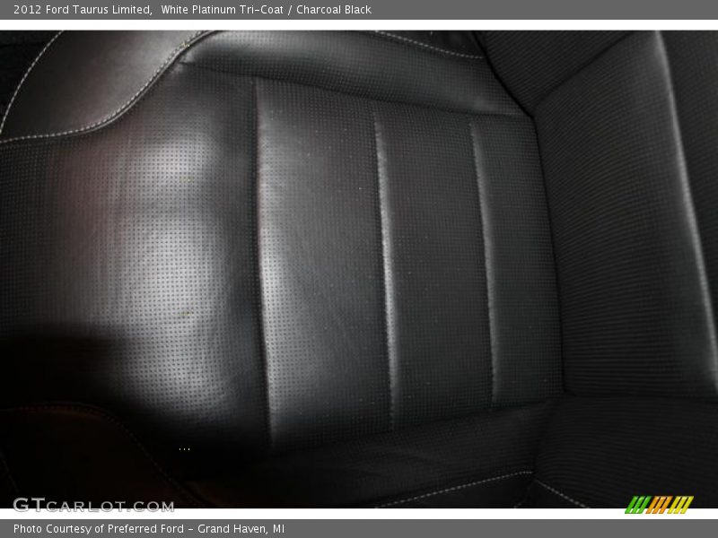 White Platinum Tri-Coat / Charcoal Black 2012 Ford Taurus Limited