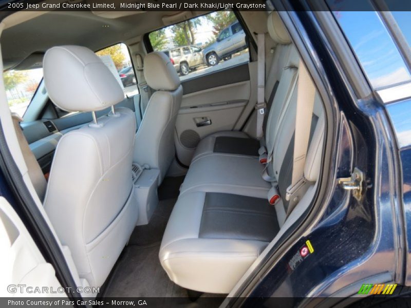 Midnight Blue Pearl / Dark Khaki/Light Graystone 2005 Jeep Grand Cherokee Limited