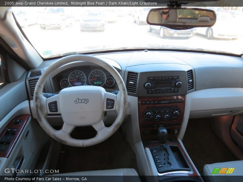 Midnight Blue Pearl / Dark Khaki/Light Graystone 2005 Jeep Grand Cherokee Limited