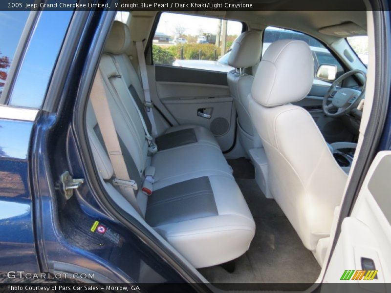 Midnight Blue Pearl / Dark Khaki/Light Graystone 2005 Jeep Grand Cherokee Limited