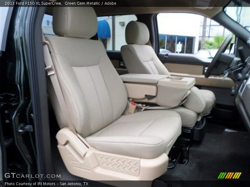 Green Gem Metallic / Adobe 2013 Ford F150 XL SuperCrew