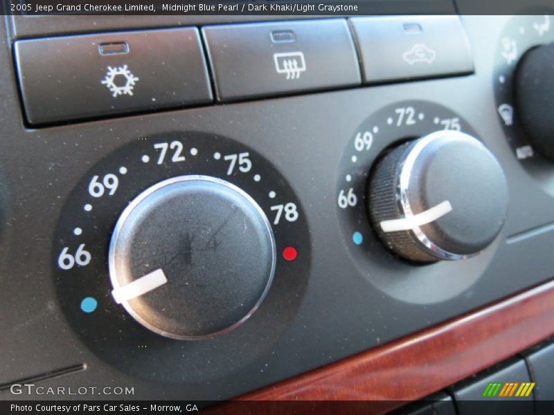 Midnight Blue Pearl / Dark Khaki/Light Graystone 2005 Jeep Grand Cherokee Limited