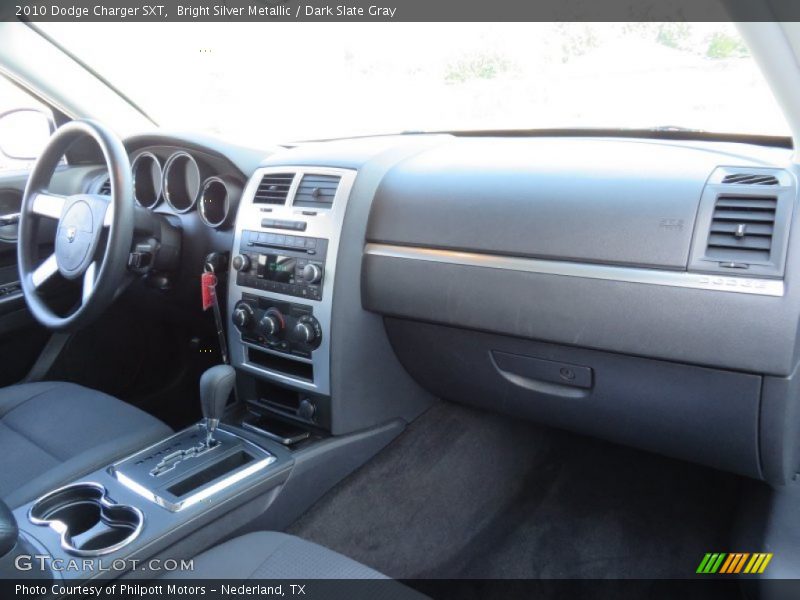 Bright Silver Metallic / Dark Slate Gray 2010 Dodge Charger SXT