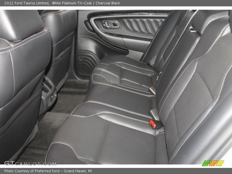 White Platinum Tri-Coat / Charcoal Black 2012 Ford Taurus Limited