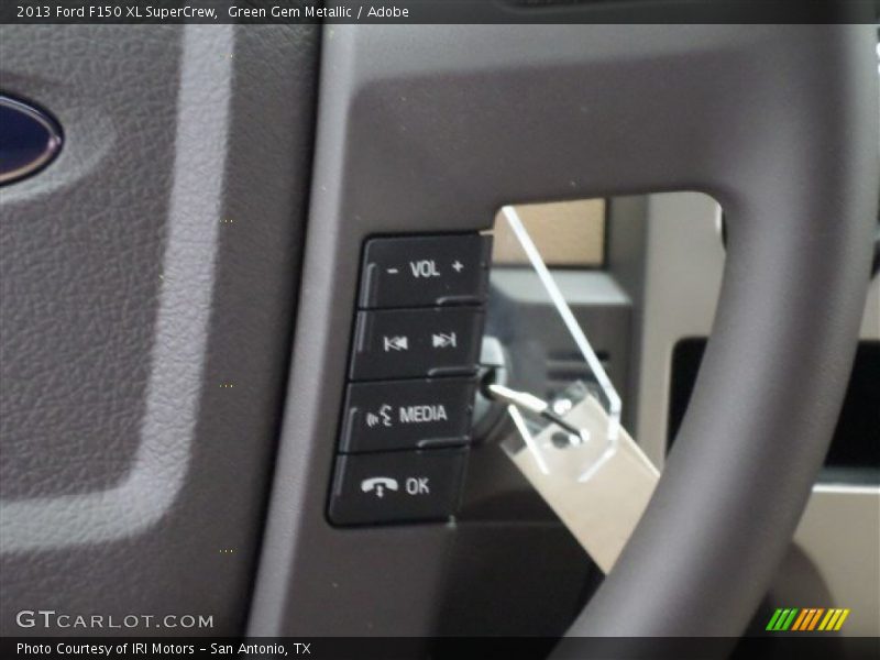 Green Gem Metallic / Adobe 2013 Ford F150 XL SuperCrew
