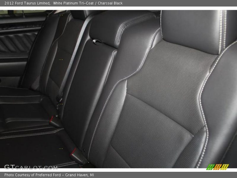 White Platinum Tri-Coat / Charcoal Black 2012 Ford Taurus Limited