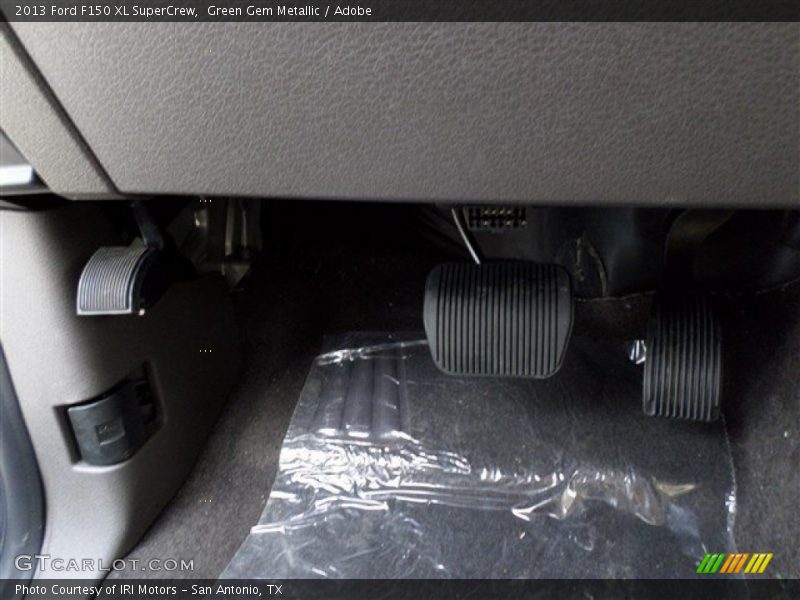 Green Gem Metallic / Adobe 2013 Ford F150 XL SuperCrew
