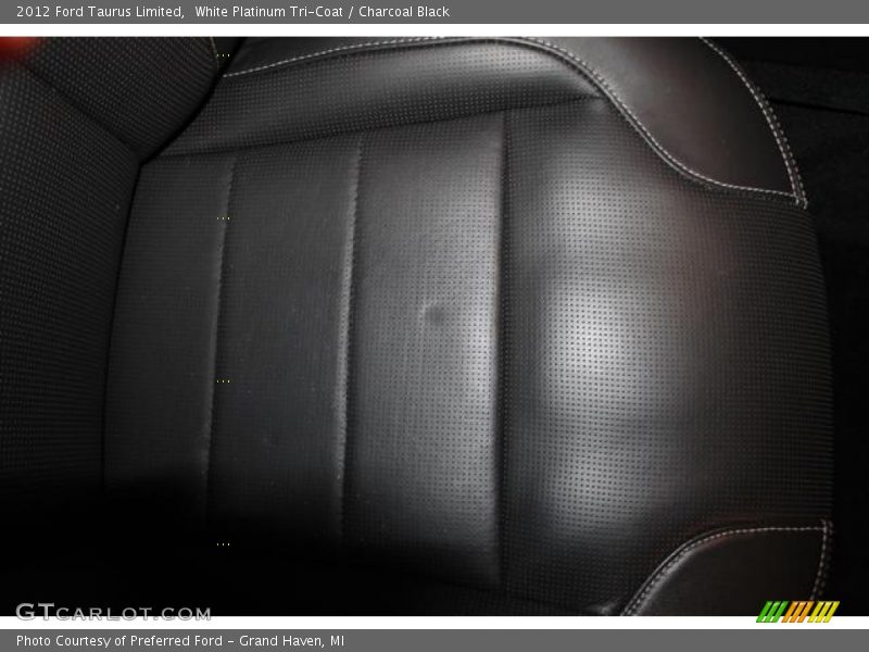 White Platinum Tri-Coat / Charcoal Black 2012 Ford Taurus Limited