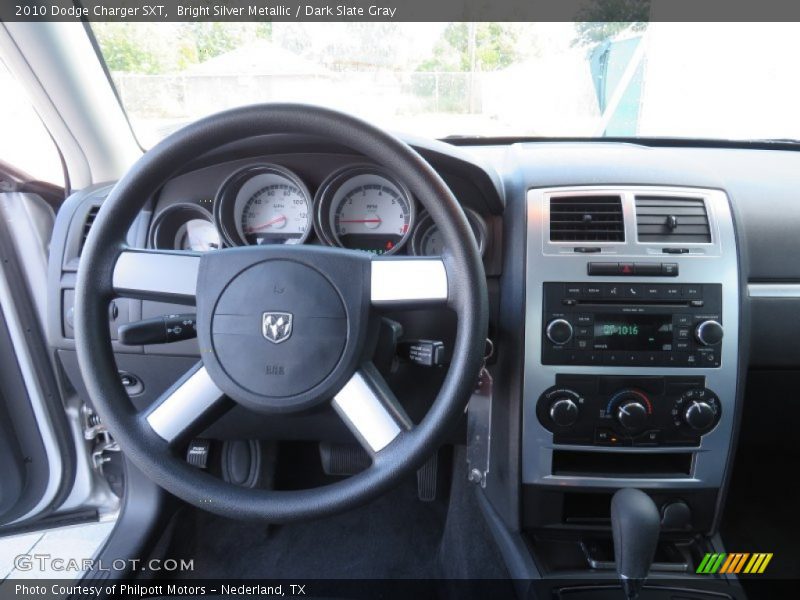 Bright Silver Metallic / Dark Slate Gray 2010 Dodge Charger SXT