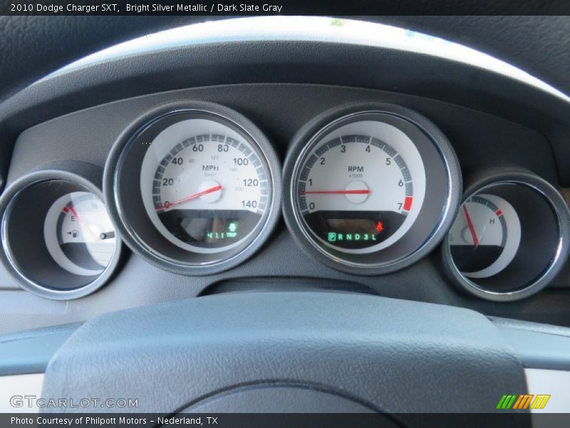 Bright Silver Metallic / Dark Slate Gray 2010 Dodge Charger SXT