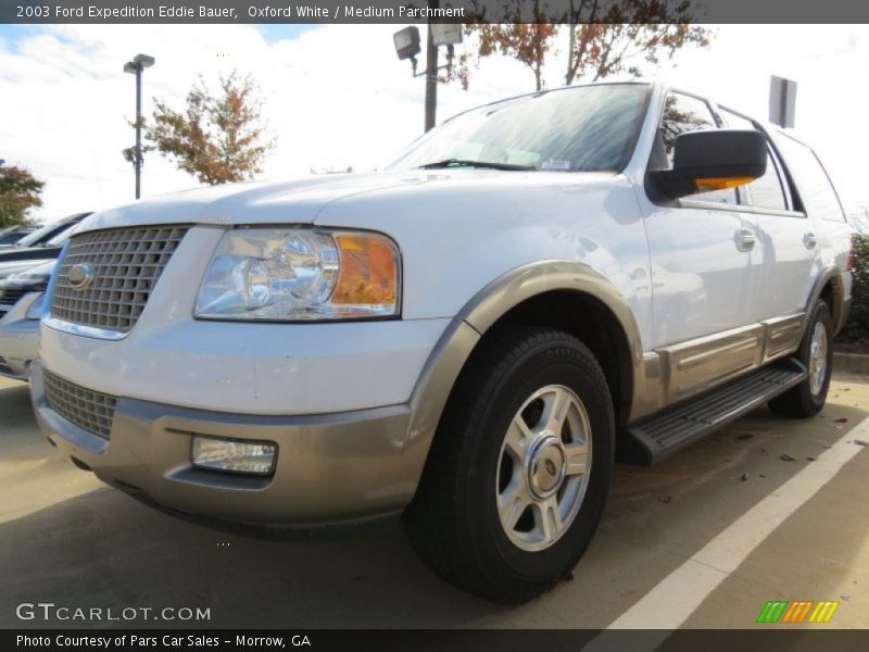Oxford White / Medium Parchment 2003 Ford Expedition Eddie Bauer