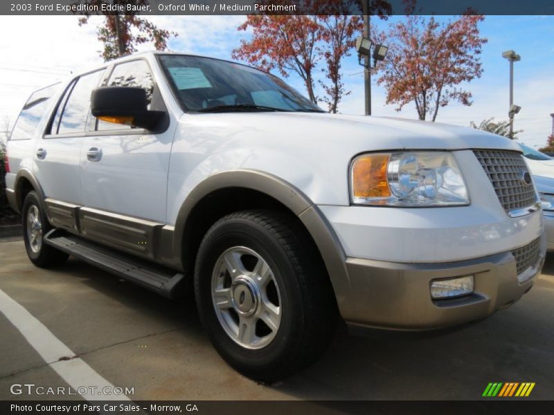 Oxford White / Medium Parchment 2003 Ford Expedition Eddie Bauer