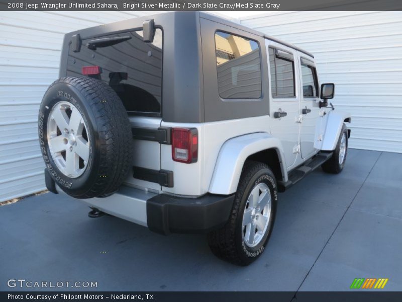 Bright Silver Metallic / Dark Slate Gray/Med Slate Gray 2008 Jeep Wrangler Unlimited Sahara