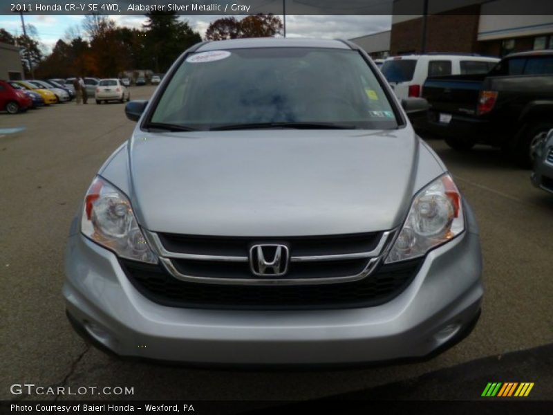 Alabaster Silver Metallic / Gray 2011 Honda CR-V SE 4WD