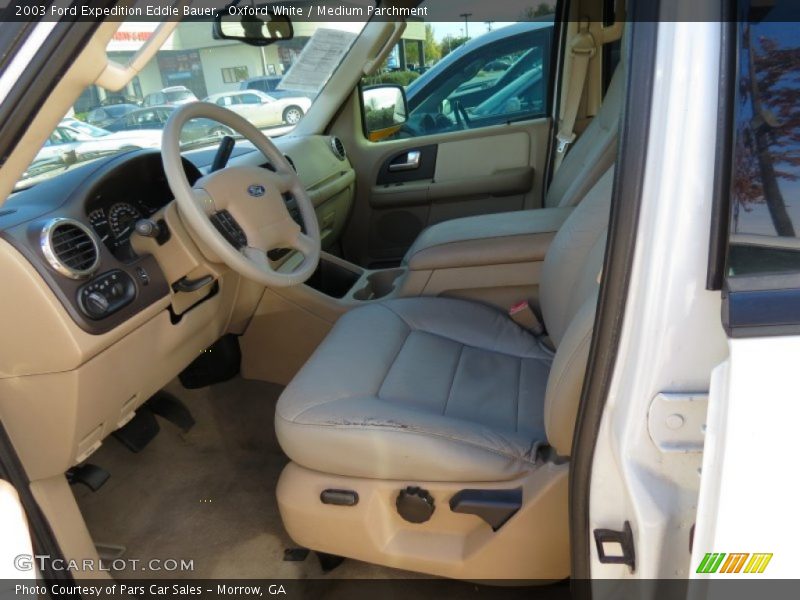 Oxford White / Medium Parchment 2003 Ford Expedition Eddie Bauer
