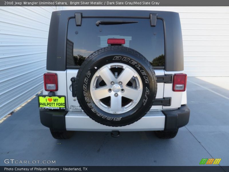 Bright Silver Metallic / Dark Slate Gray/Med Slate Gray 2008 Jeep Wrangler Unlimited Sahara