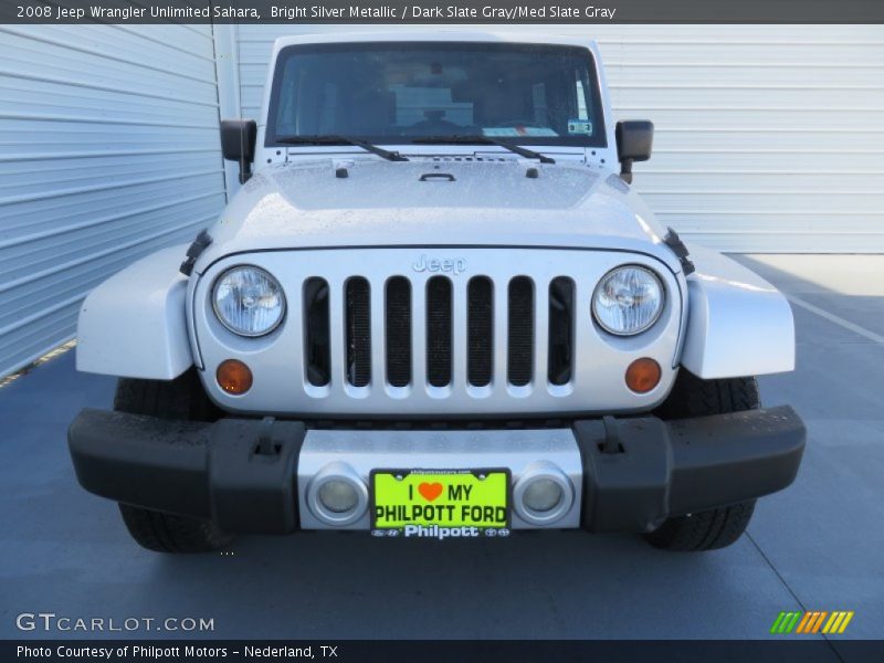 Bright Silver Metallic / Dark Slate Gray/Med Slate Gray 2008 Jeep Wrangler Unlimited Sahara
