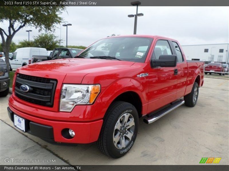 Race Red / Steel Gray 2013 Ford F150 STX SuperCab