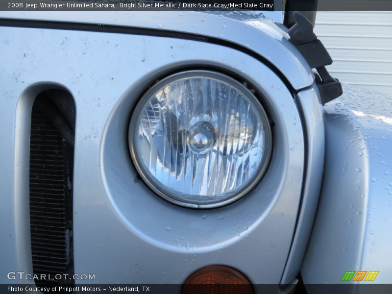 Bright Silver Metallic / Dark Slate Gray/Med Slate Gray 2008 Jeep Wrangler Unlimited Sahara